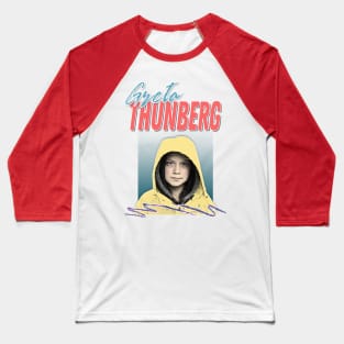 Greta Thunberg //// Aesthetic Fanart Design Baseball T-Shirt